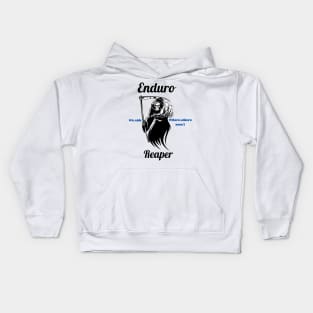 Enduro reaper, we ride where other&#39;s won&#39;t  . Awesome Dirt bike/Motocross design. Kids Hoodie